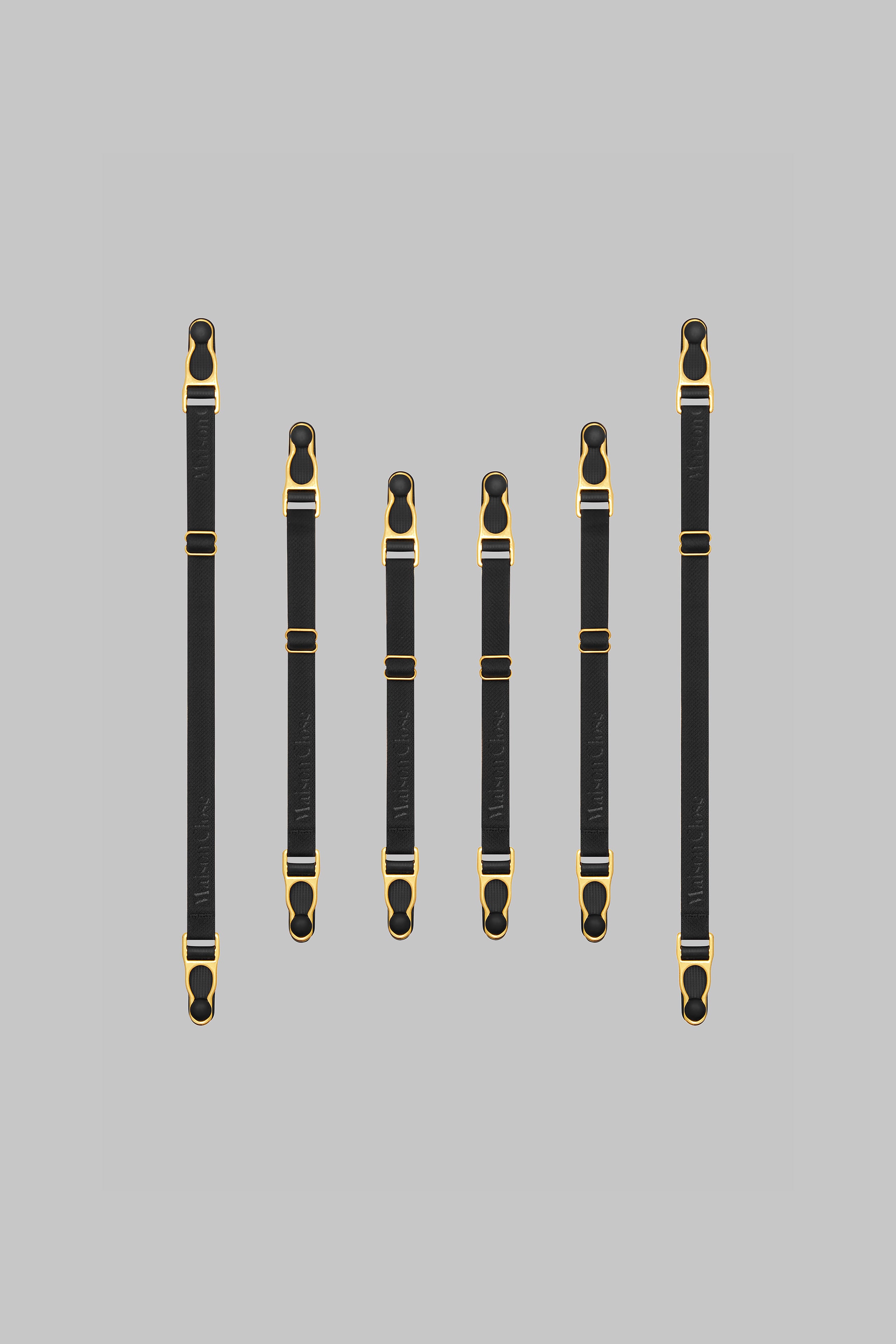 Dopple-Strumpfhalter - Schwarz/Gold - Signature
