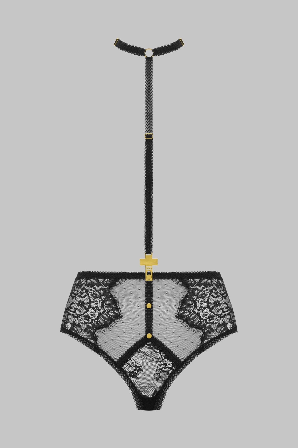 High-Waist-Slip mit Harness Kreuz - Inspiration Divine