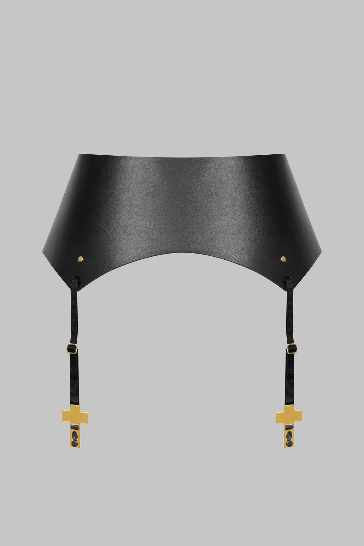 Ceinture Porte-jarretelles Cuir Croix - Inspiration Divine