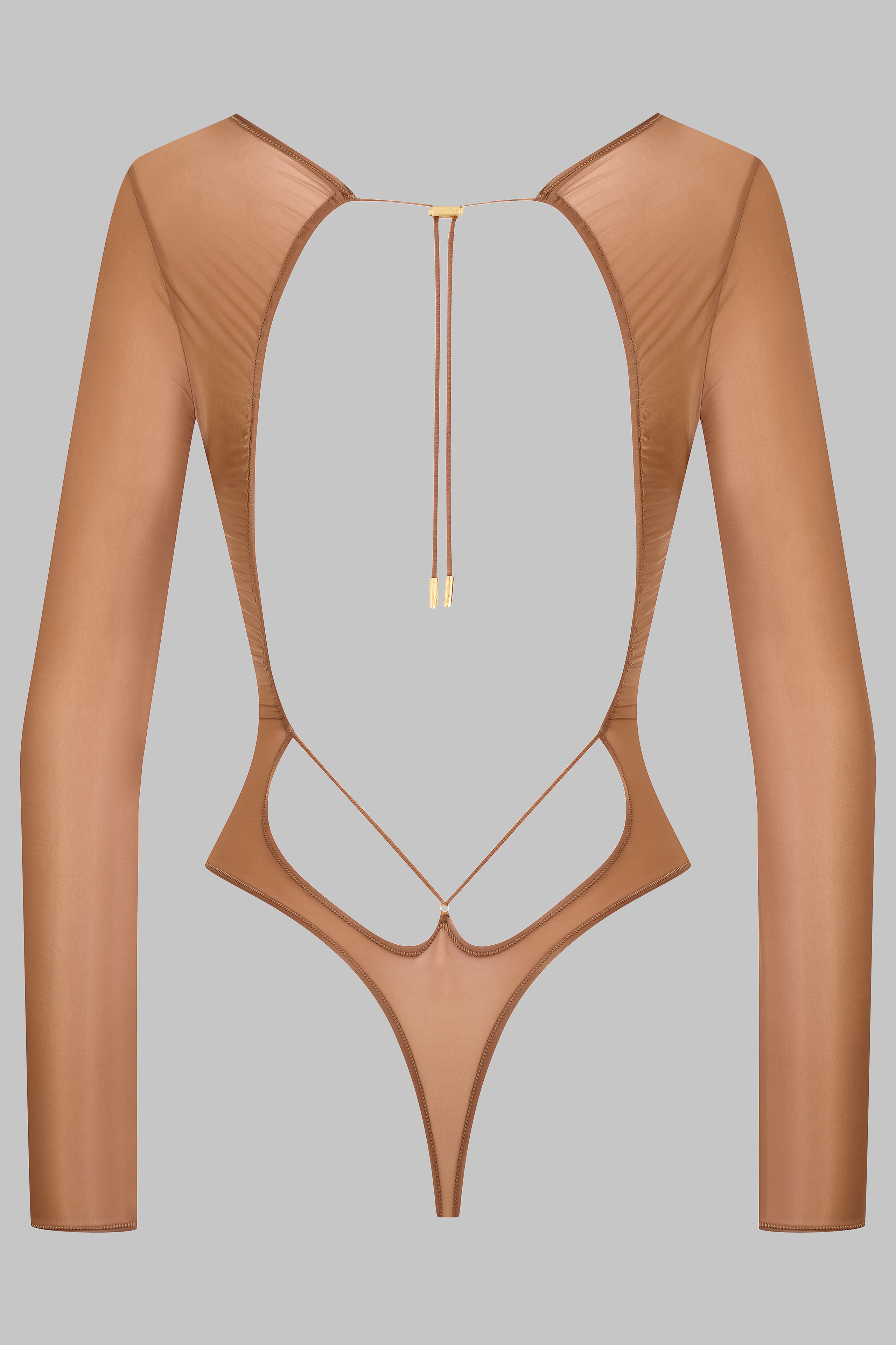 Body string dos ouvert manches longues - French Kiss Light