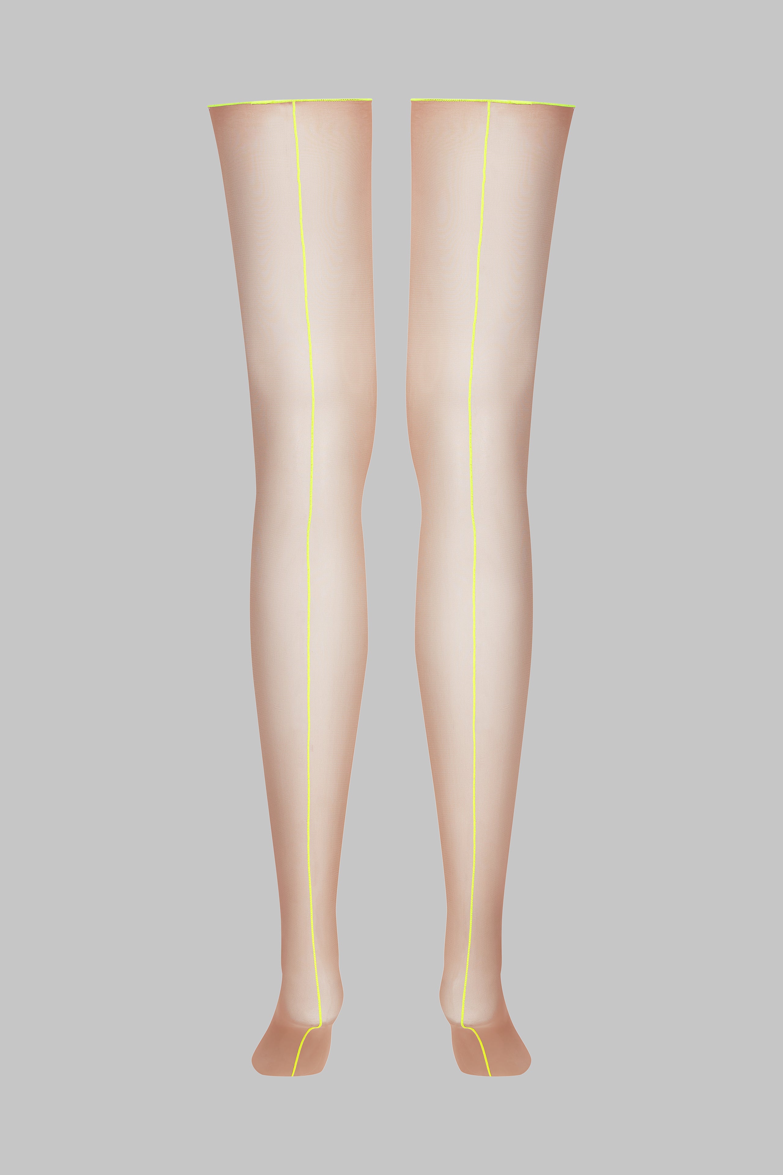 Calze con cucitura fluo con orli tagliati arrotolati - 20D - Legwear