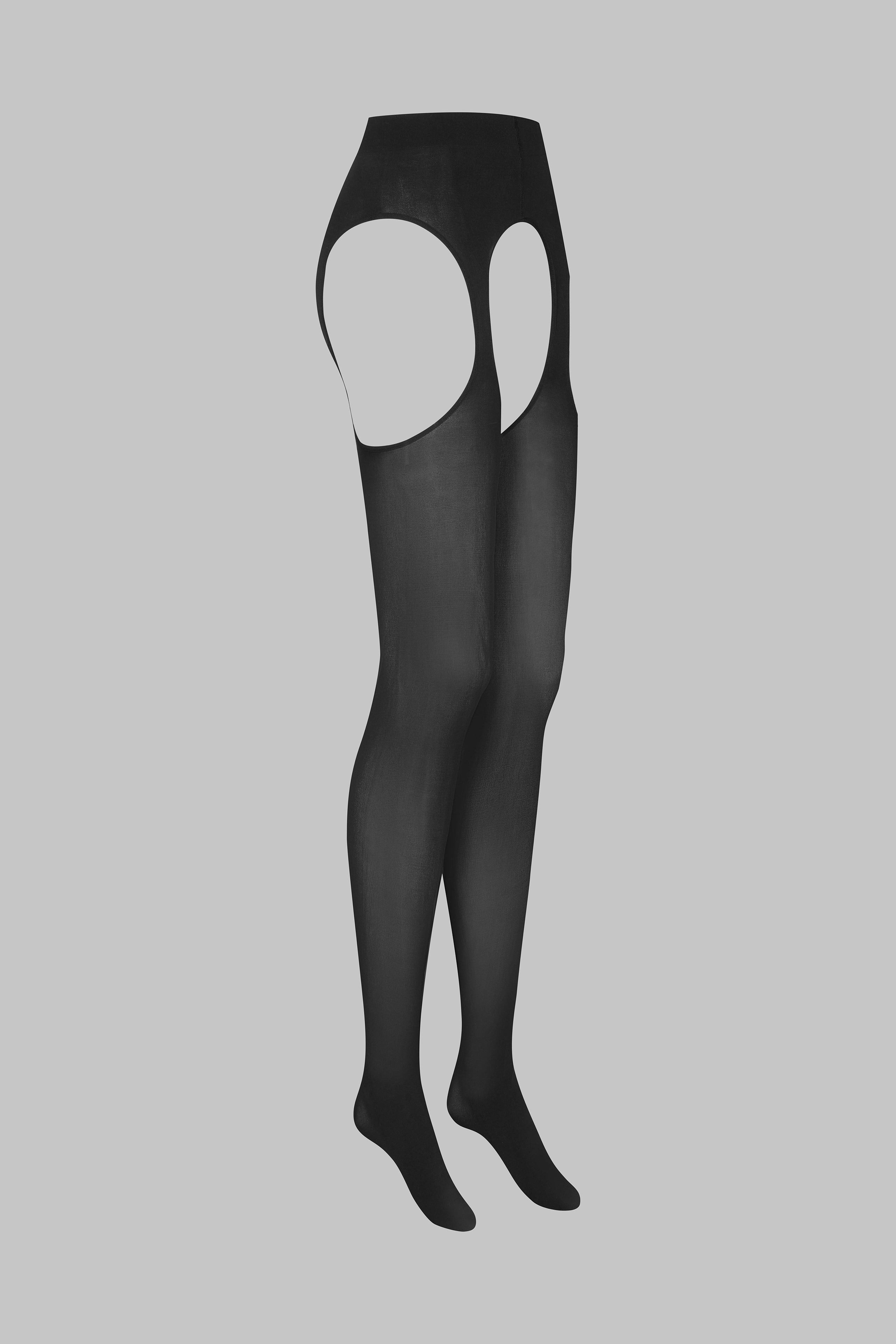 Collant Ouvert Porte-jarretelles 70D - Noir - Scandale x Maison Close - LEGWEAR