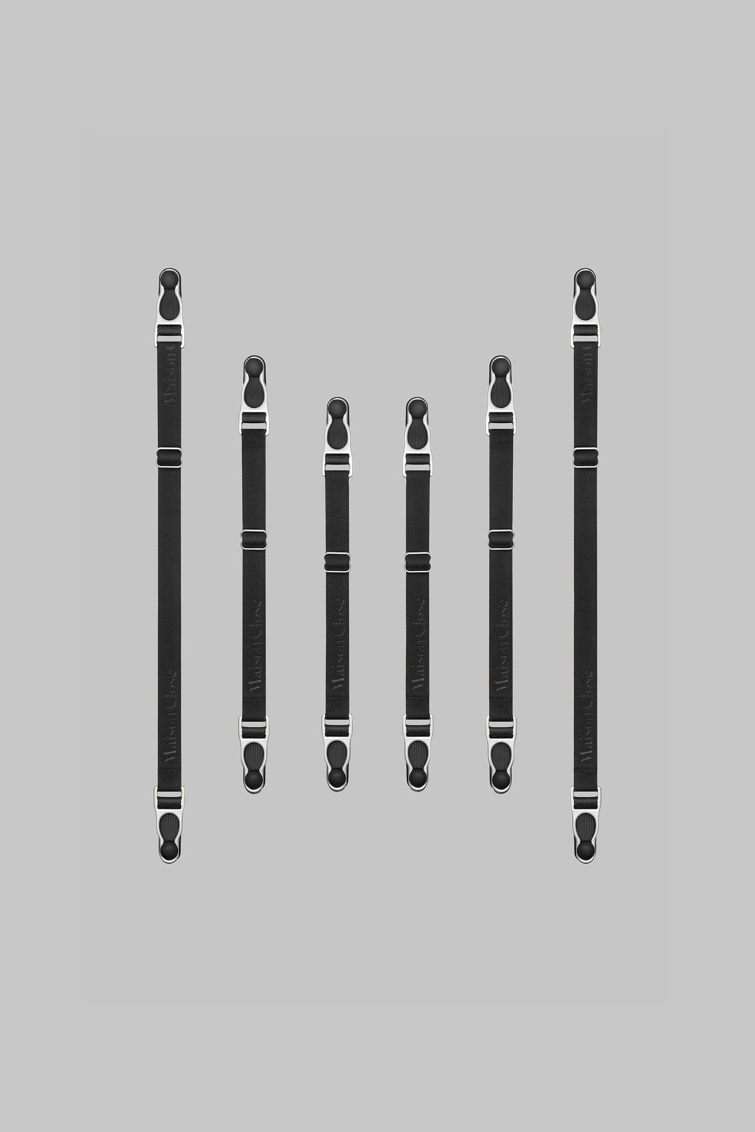 Double Stringhe reggicalze - Nero/Argento - Signature