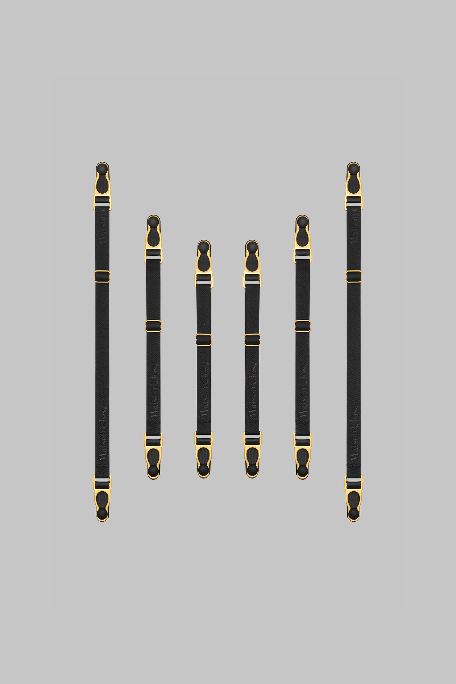 Double Stringhe reggicalze - Nero/Oro - Signature