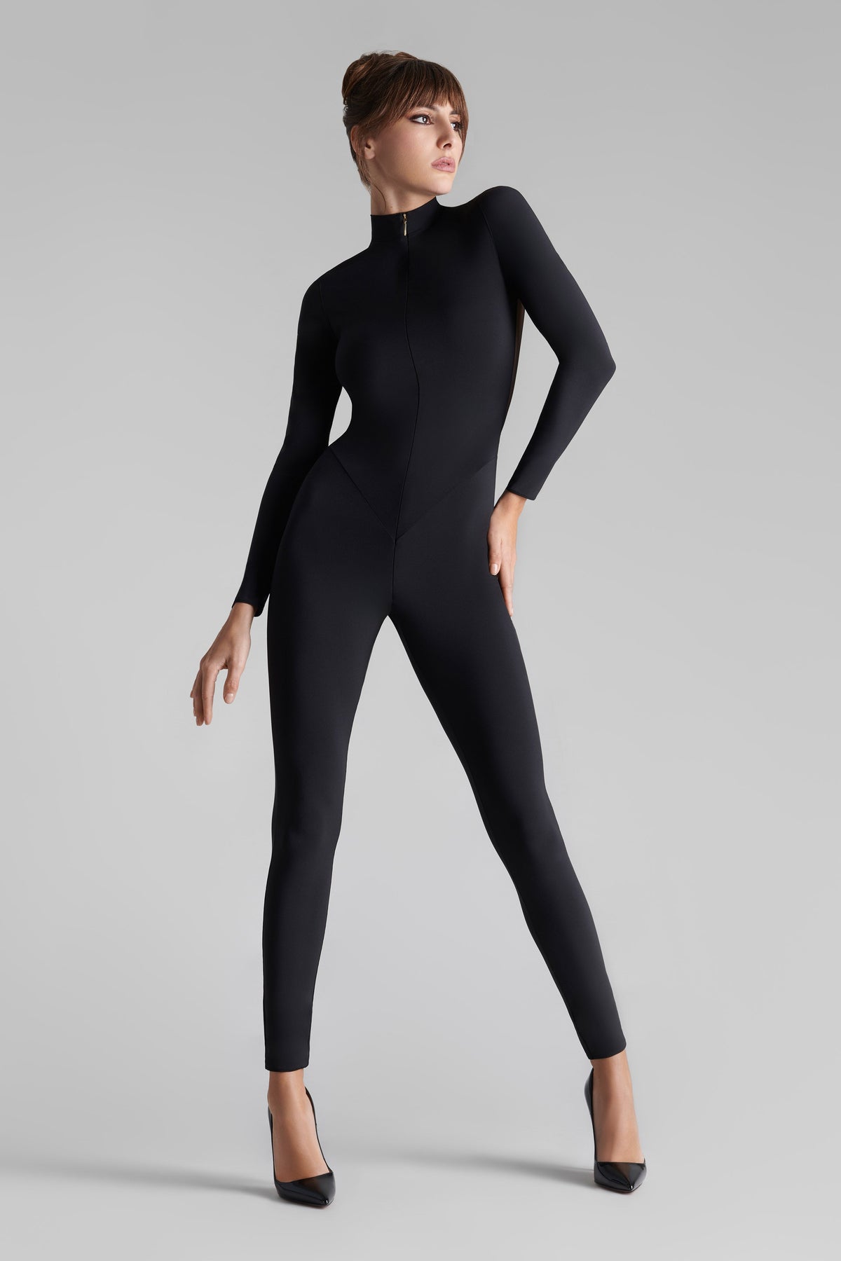 Catsuit Dos Transparent - Nuit Fauve