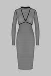 Midi-Kleid mit harness - Corps à Corps