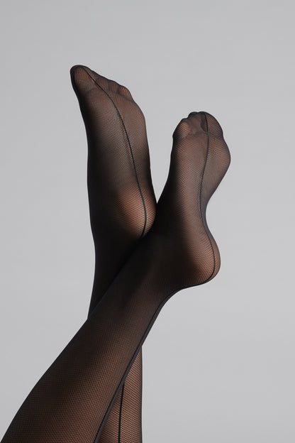 Collant illusion résille Signature couture 25D - Legwear