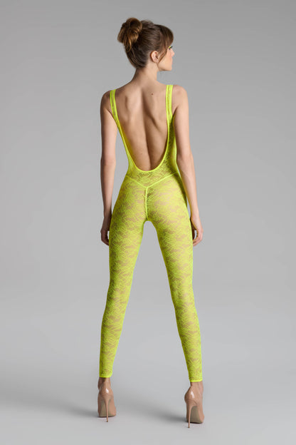 Catsuit con schiena aperta - Flashback Néon
