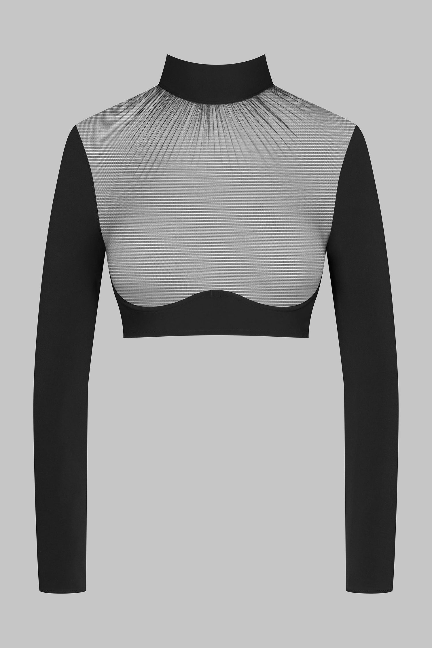 Top Foulard Manches Longues - Nuit Fauve