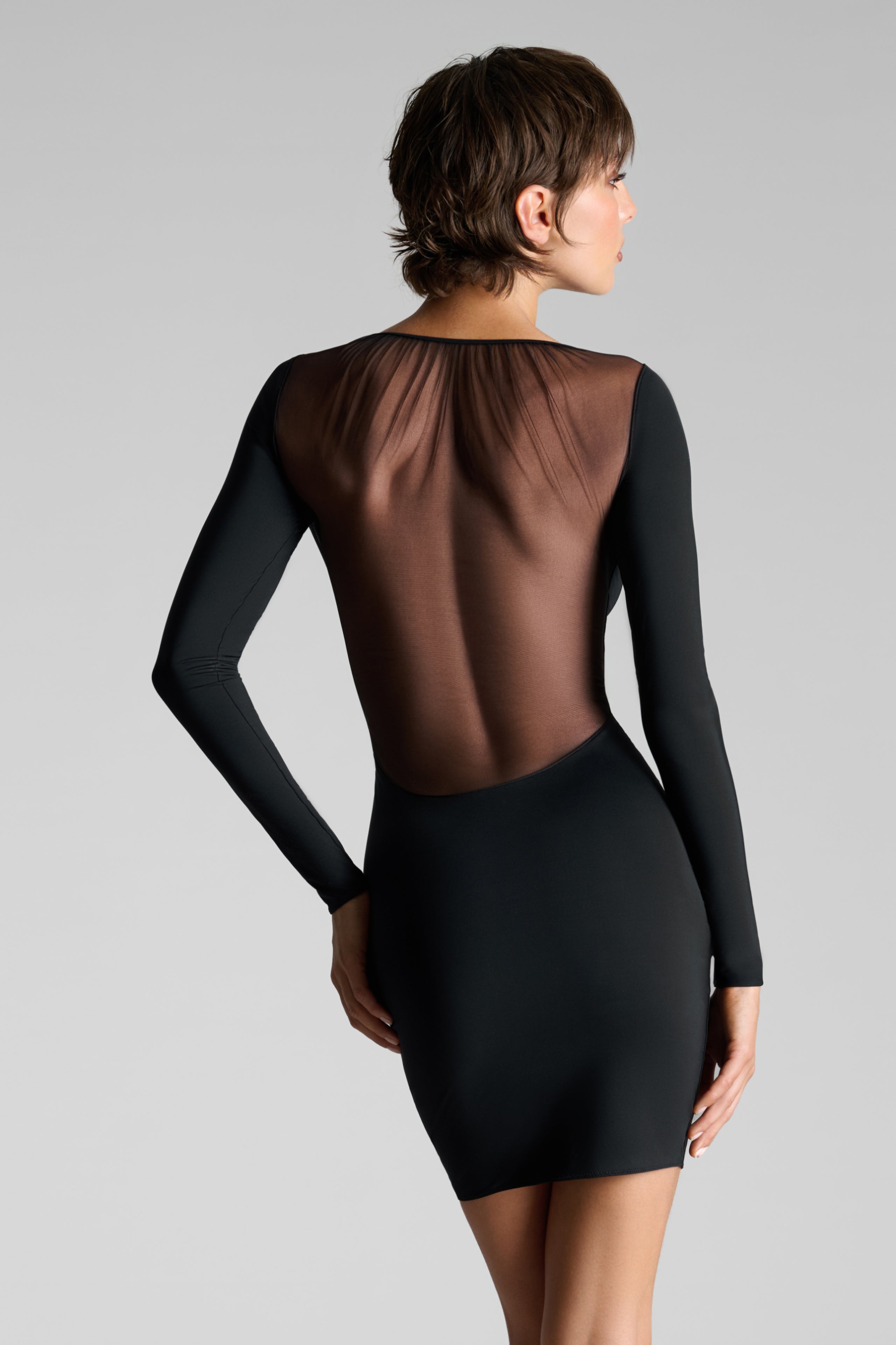 Kurzes Kleid - Nuit Fauve