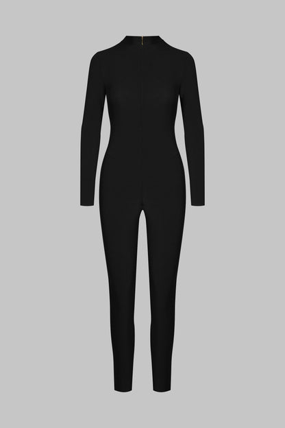 Catsuit Dos Transparent - Nuit Fauve