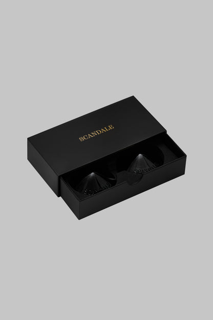 Patent leather nipple covers - Les Fétiches