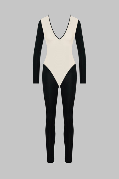 Long Sleeve Backless Jumpsuit - Pure Tentation