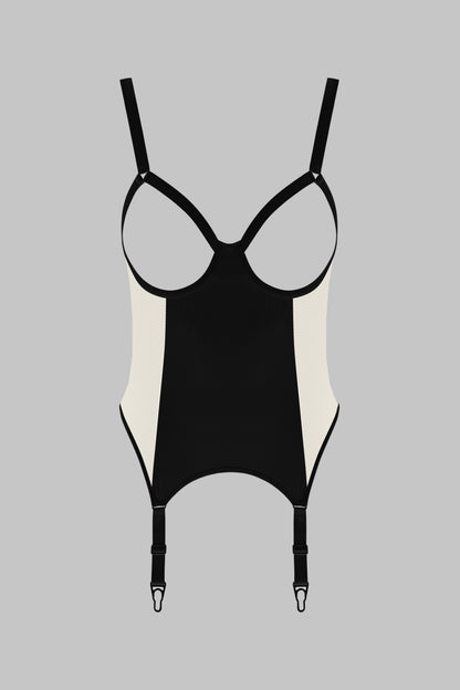 Combinazione aperta con reggicalze - Pure Tentation