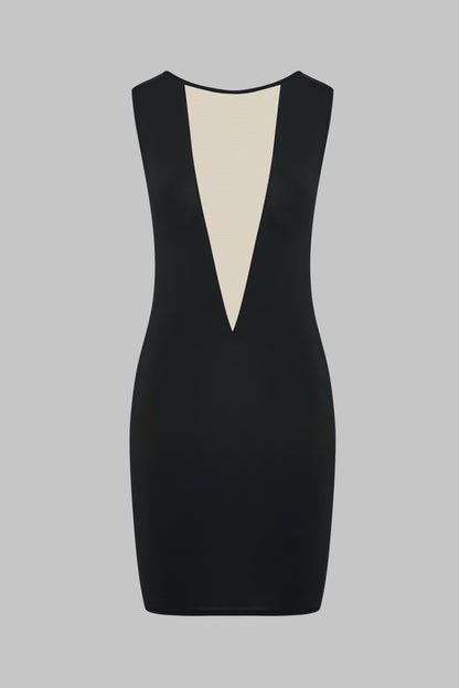 Minuit-Kleid mit V-Ausschnitt - Pure Tentation