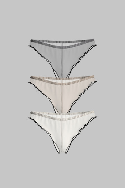 Set de 3 Tangas - La Parisienne