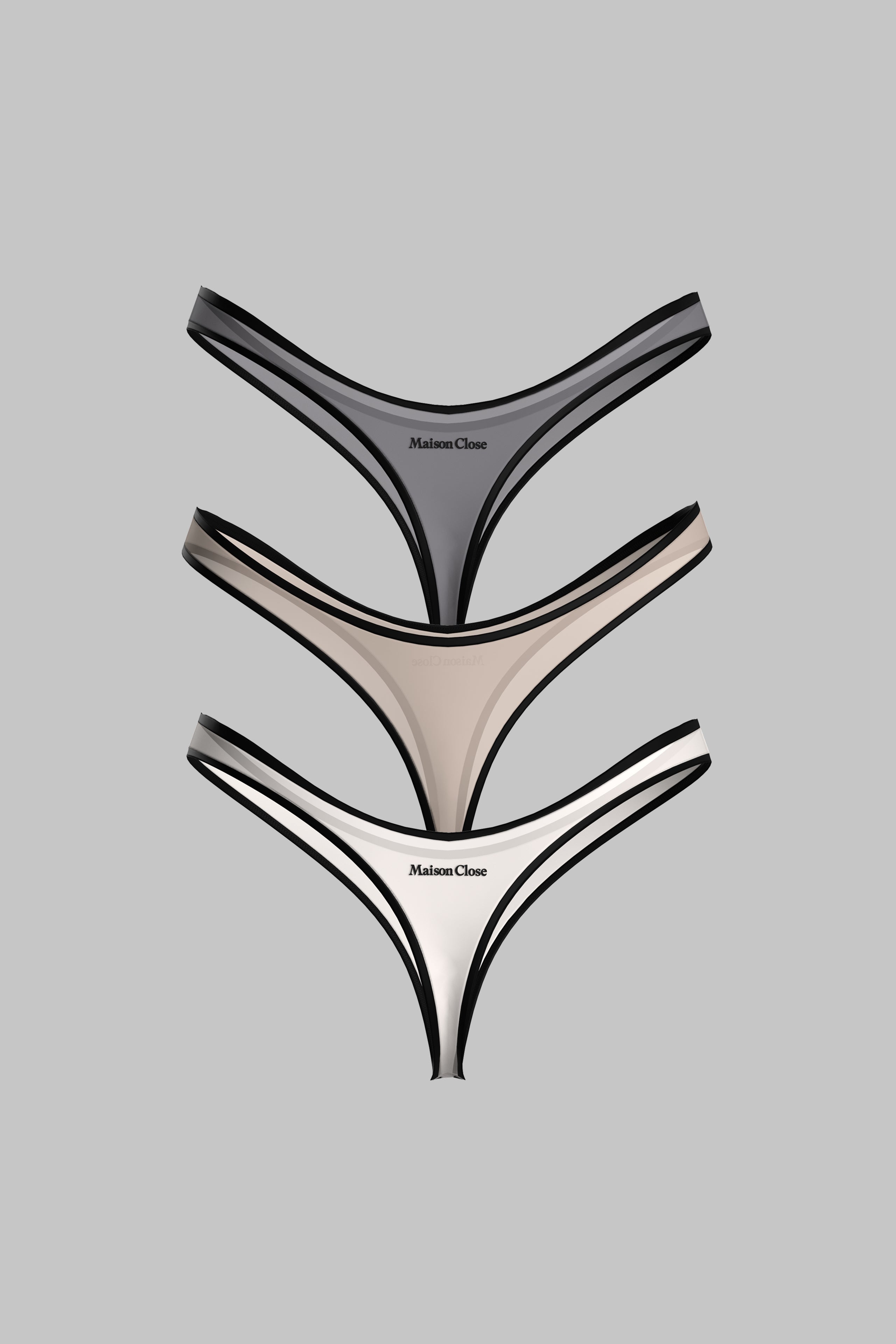 Set da 3 Perizomi Sgambati - La Parisienne