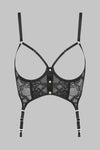 Bustier porte-jarretelles ouvert - Jeux Magnétiques
