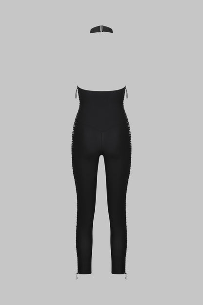 Jumpsuit with american collar - Nuit Infinie
