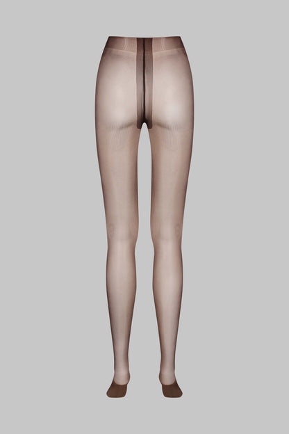 Collant Lucidi - 10D - Marrone - Legwear