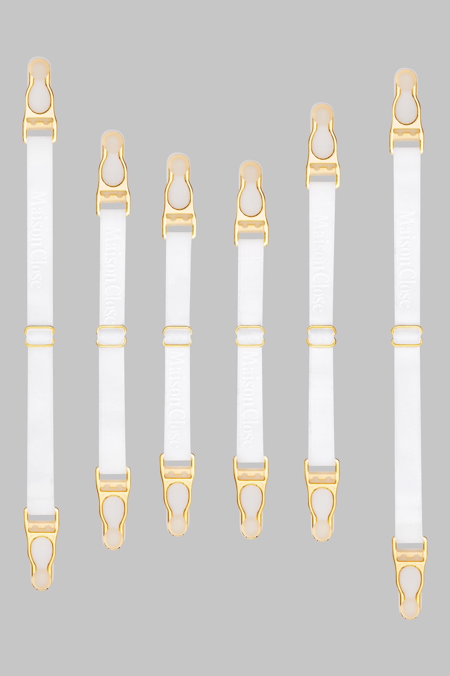 Double Stringhe reggicalze - Nero/Argento - Signature