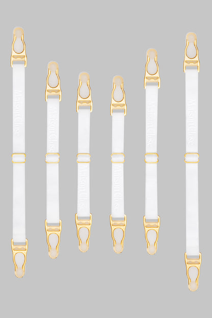 Double Stringhe reggicalze - Nero/Argento - Signature