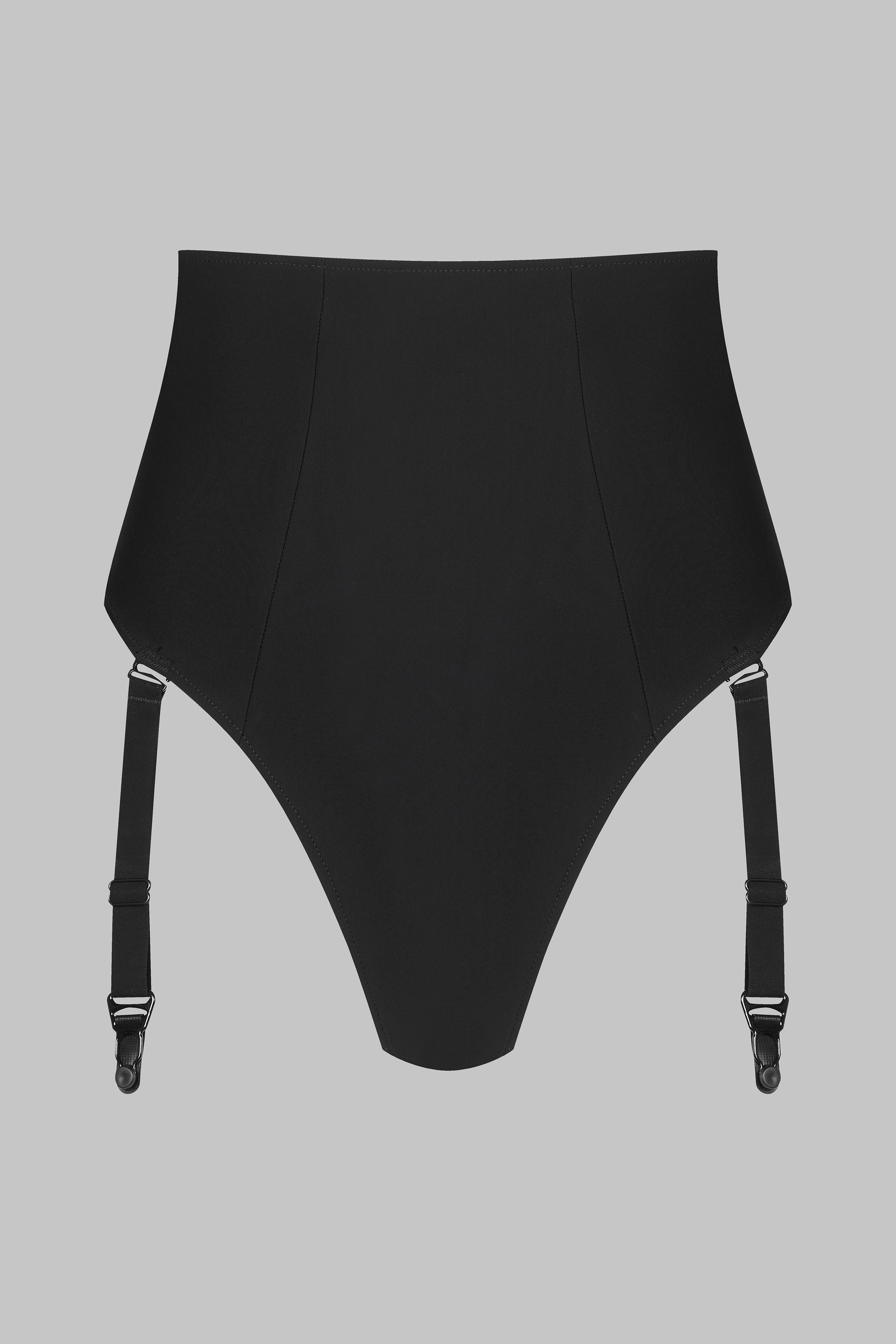 Tanga taille haute porte-jarretelle - Nuit Infinie