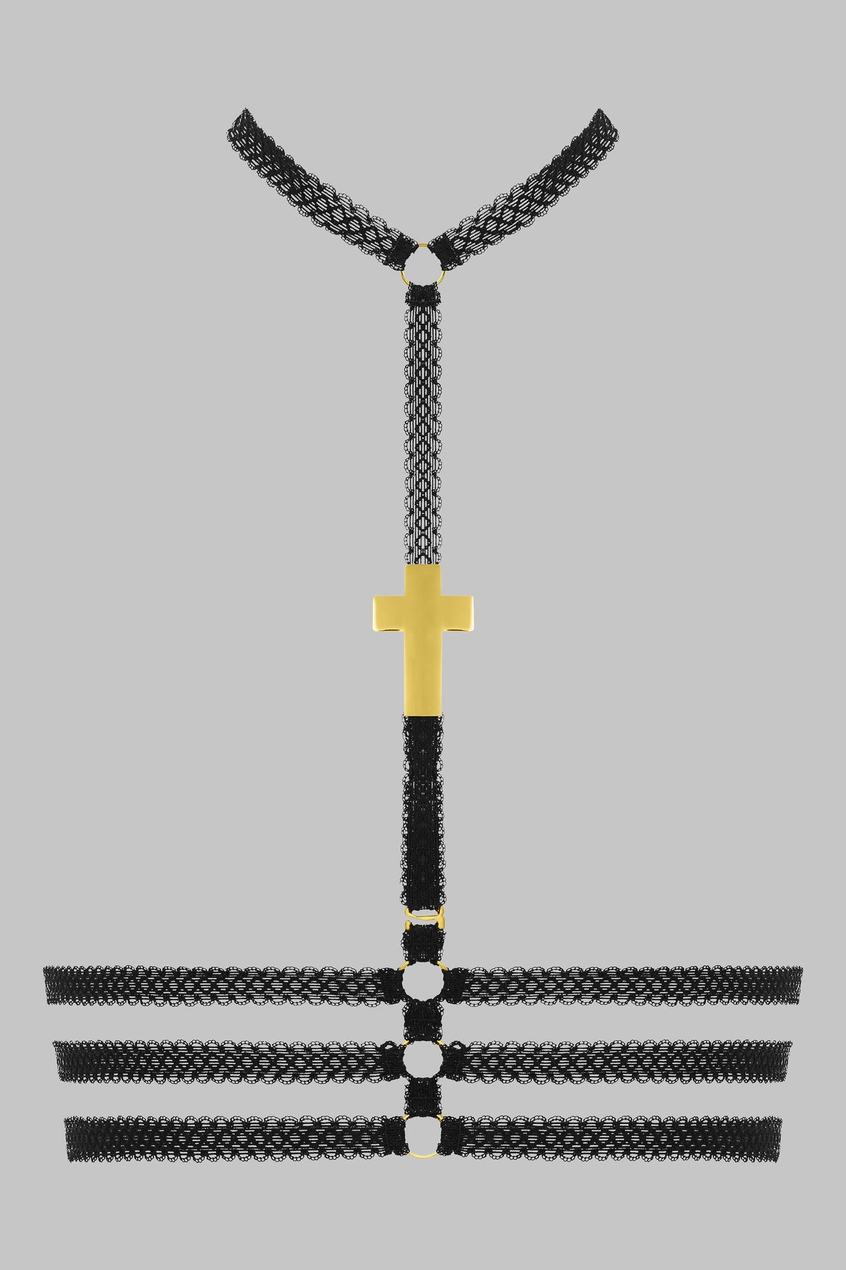 Bustier-Harness Kreuz - Inspiration Divine