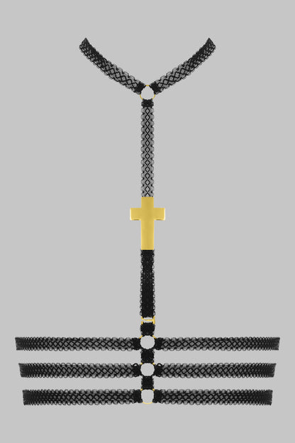 Bustier-Harness Kreuz - Inspiration Divine