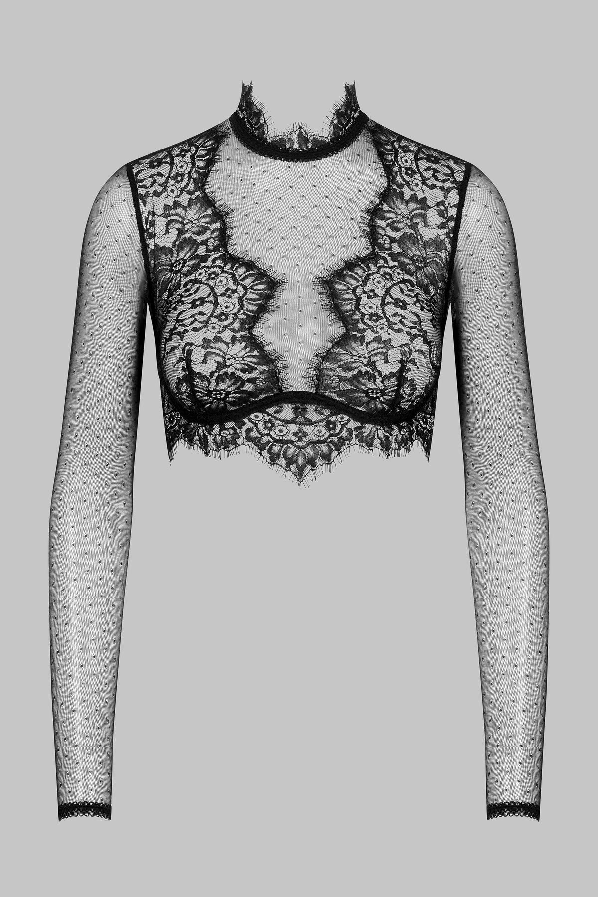 Top in pizzo a maniche lunghe - Inspiration Divine