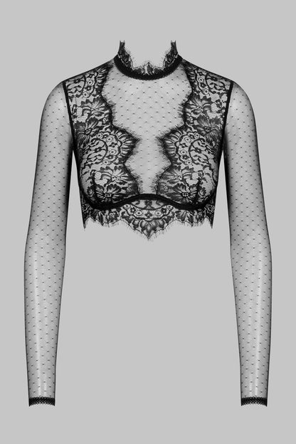 Top in pizzo a maniche lunghe - Inspiration Divine