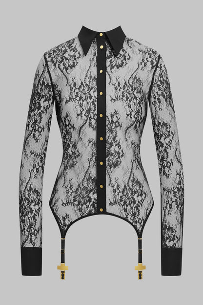 Chemise en Dentelle Porte-jarretelles - Inspiration Divine
