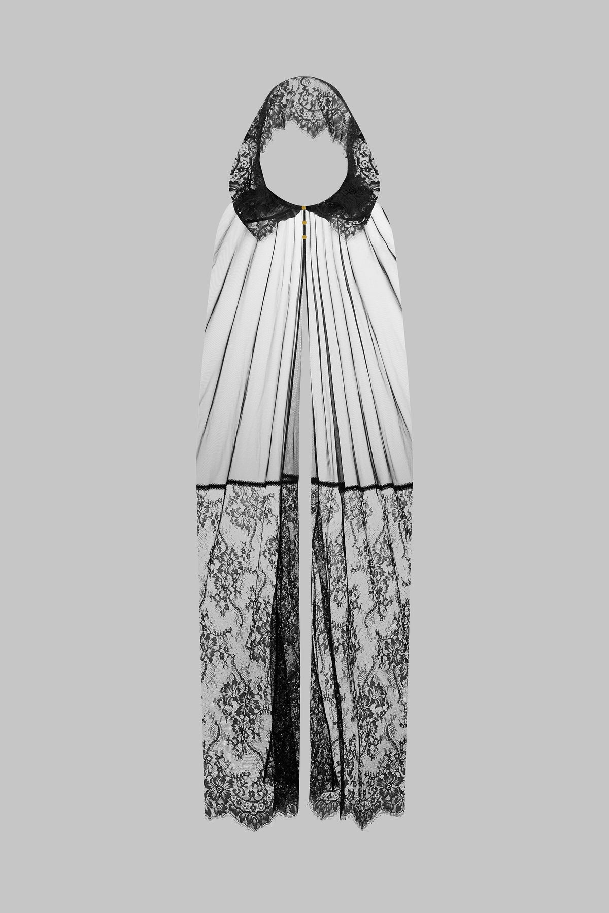 Cape en Dentelle Transparente Croix - Inspiration Divine