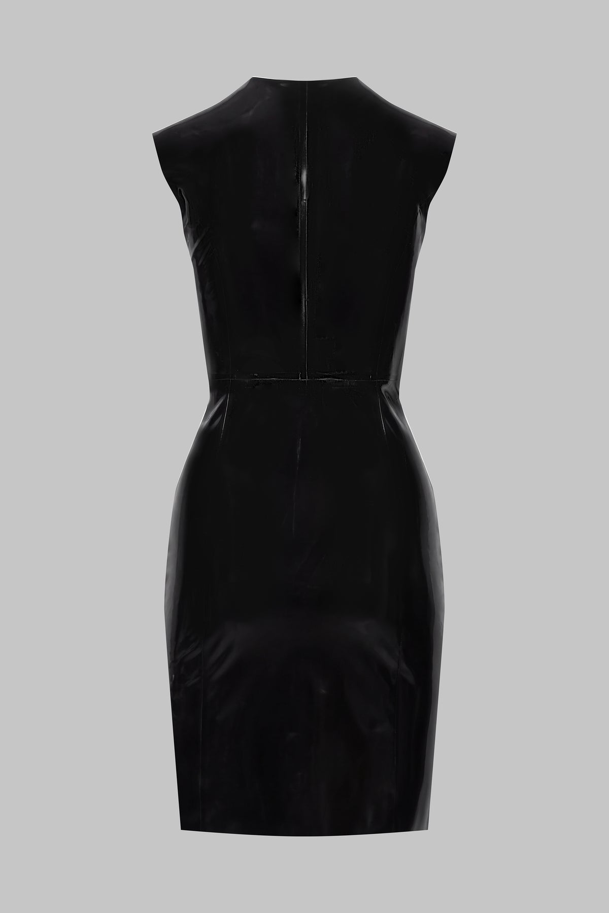 Abito In Lattice Con Scollo A V - Latex