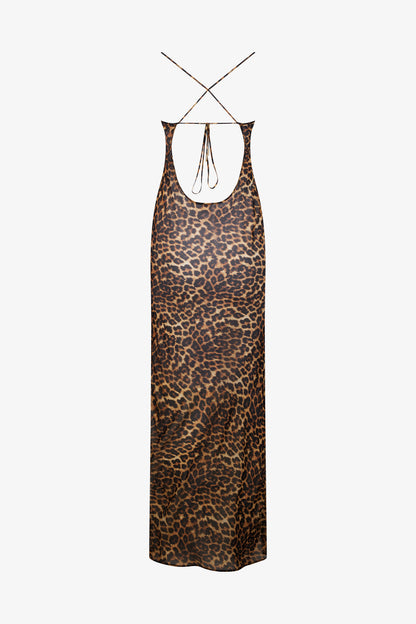 Robe Longue Dos Nu - Safari