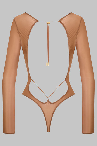 Body string dos ouvert manches longues - French Kiss Light