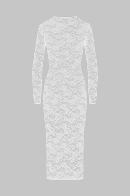 Langärmliges Midikleid - Flashback