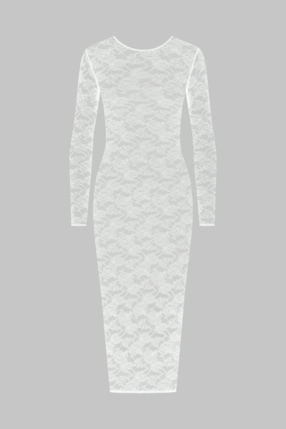 Langärmliges Midikleid - Flashback