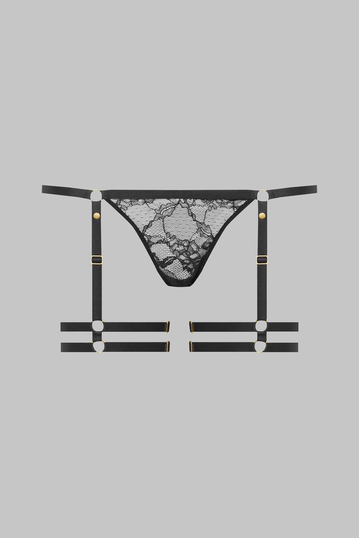 Mini thong with garters - Jeux Magnétiques