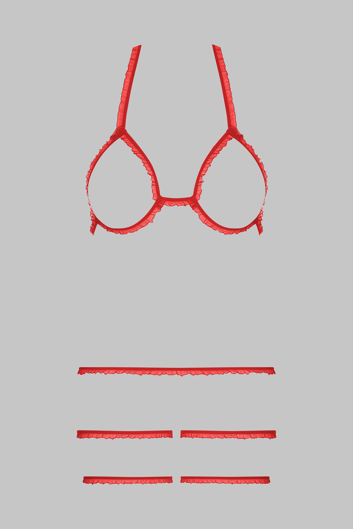 Completo Trompe L’œil - Rosso - CORPS