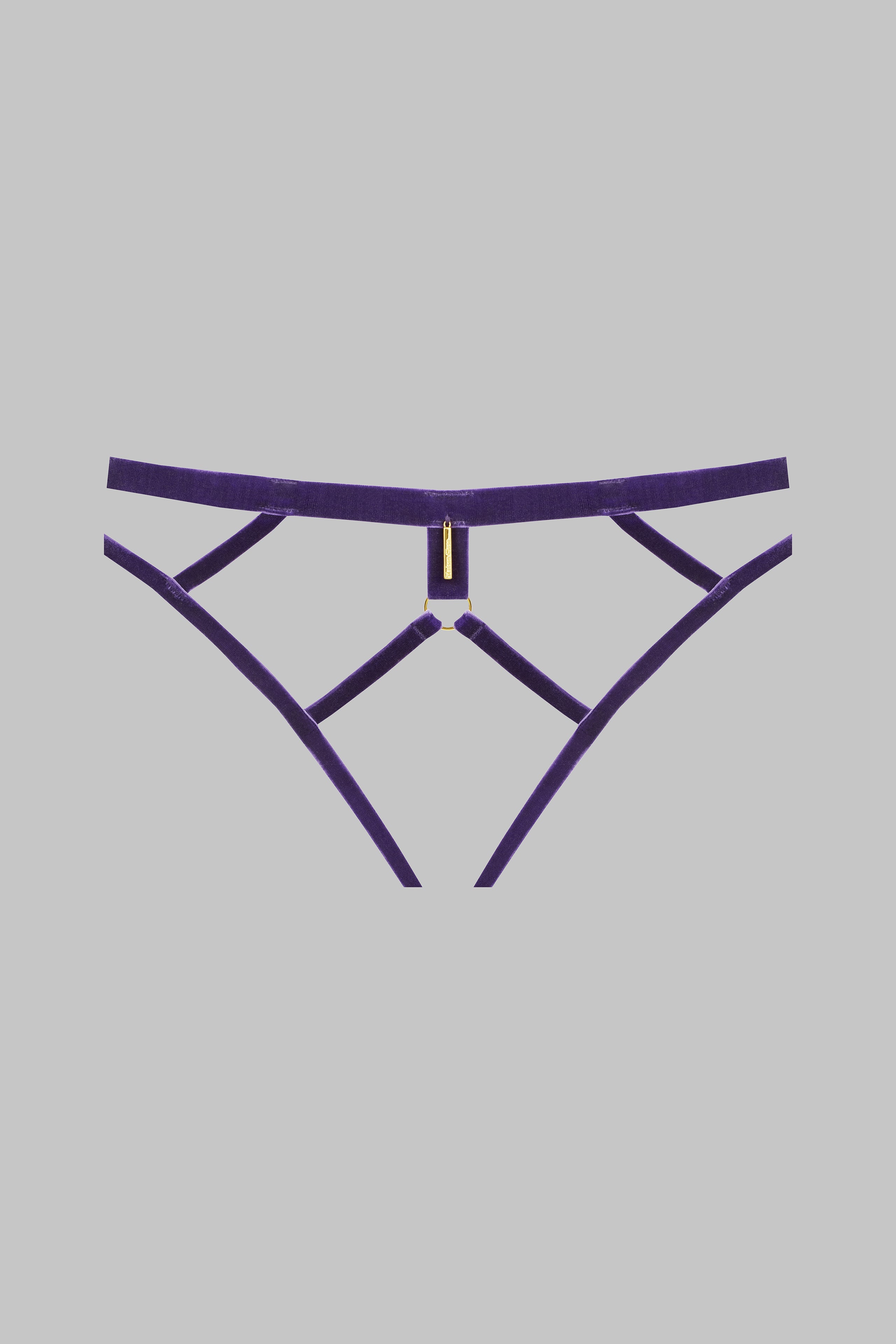 Culotte aperta - Parure in velluto