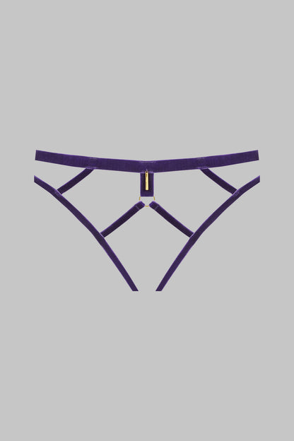 Culotte aperta - Parure in velluto