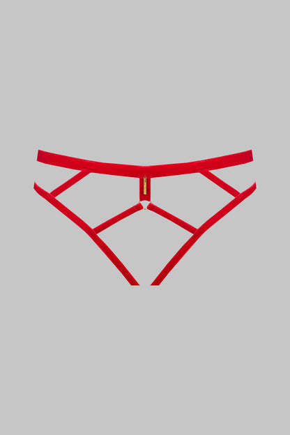 Open panty - Velvet set