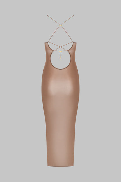 Open back midi dress - French Kiss Light