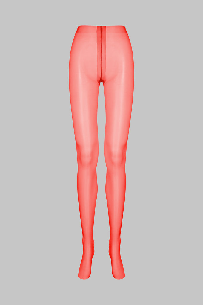 Collant glacé 10D - Rouge - Legwear