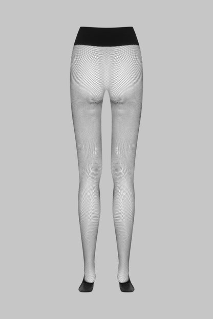 Collant Seamless Résille - Nero - Maison Close x Scandale - LEGWEAR