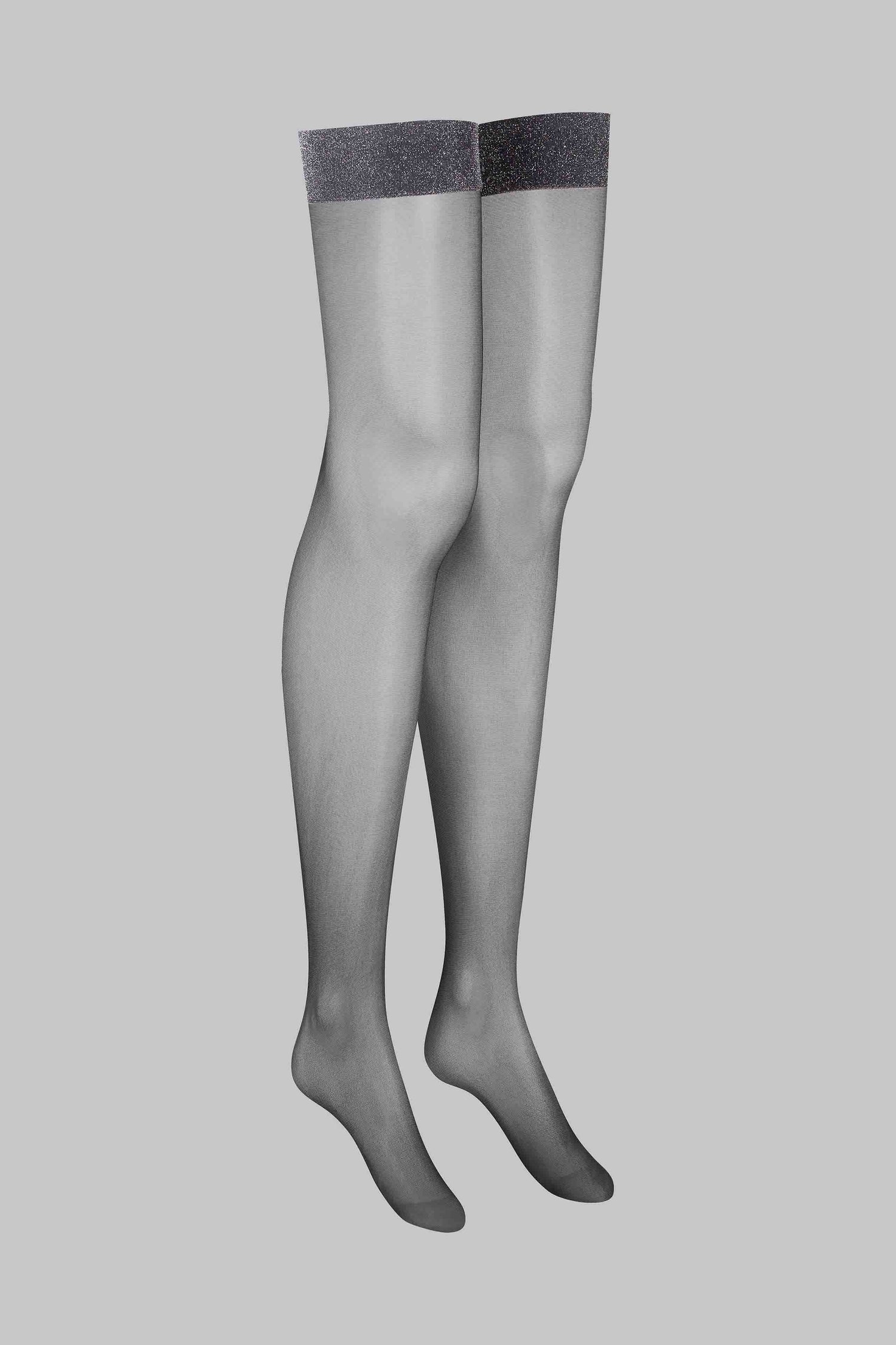 Lurex calze giarrettiere - 20D - Legwear