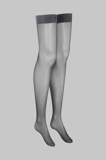 Lurex calze giarrettiere - 20D - Legwear