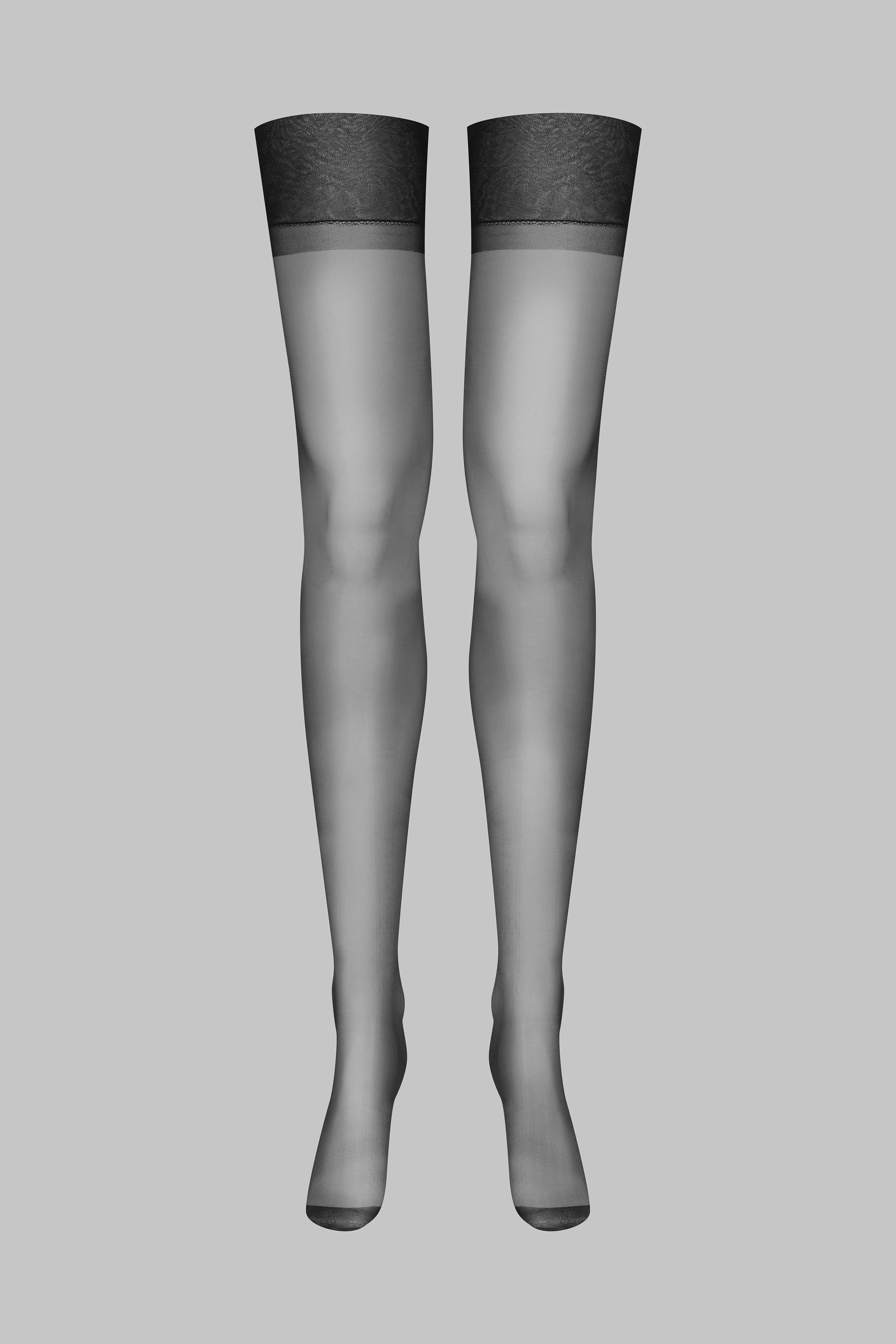 Calze velate in nylon - Nero - Legwear