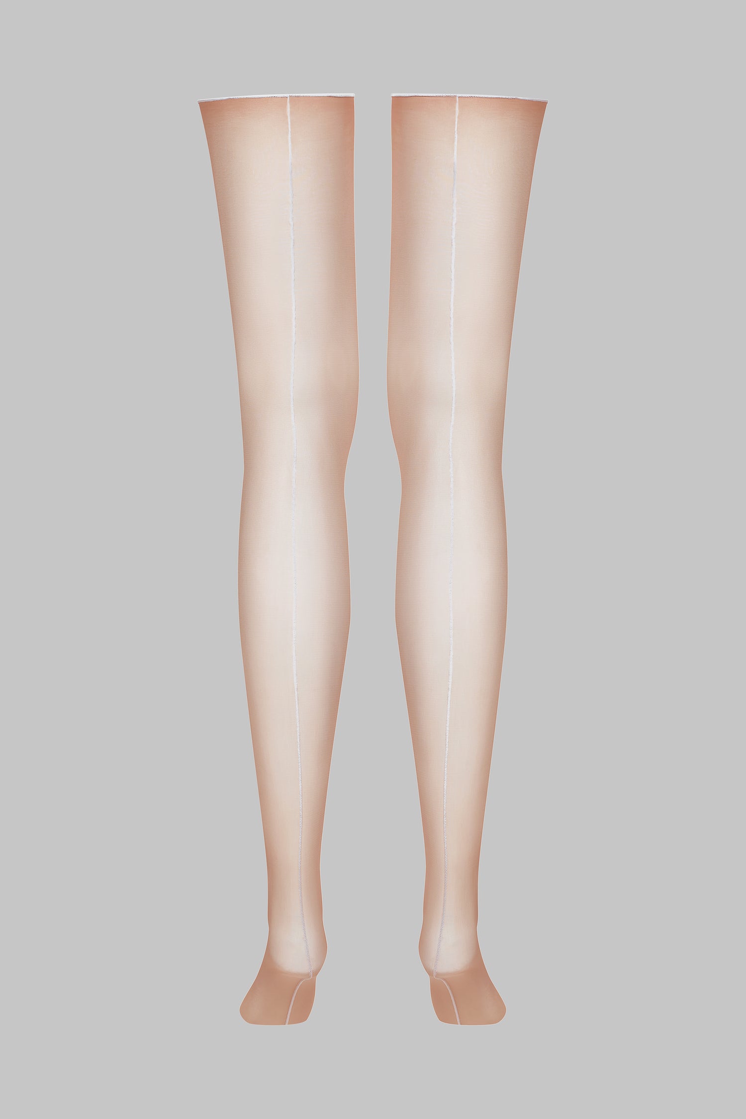 Calze con riga e orli tagliati arrotolati - 20D - Legwear